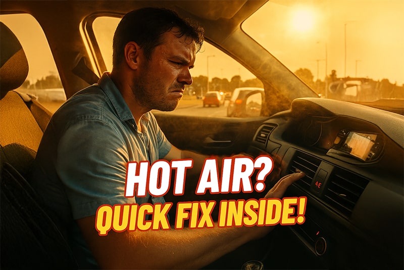 car air conditioning warm air fix Milton Keynes